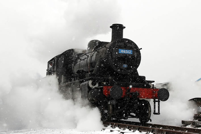 46512 appearing through steam and snow