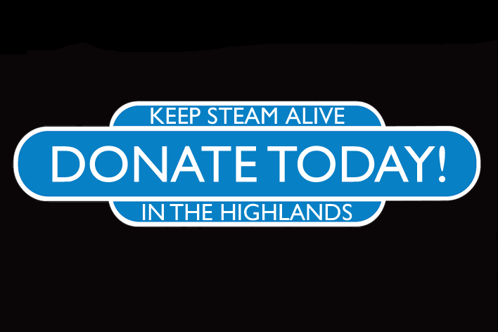donate today to keep steam alive in the Scottish Highlands