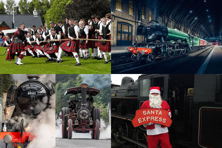 forthcoming events at the Strathspey Railway including the visit of the world famous steam locomotive Flying Scotsman