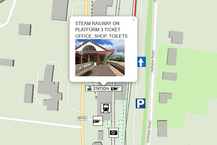 aviemore station map image