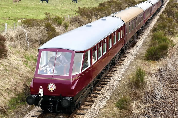 Coronation Observation Carriage back in service in the Scottish Highland